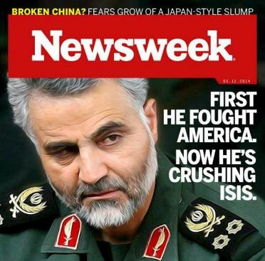 حاج قاسم روی جلد نیوزویک